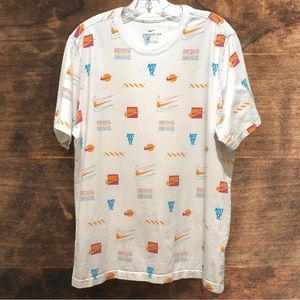 NIKE '90s Style Men's Logo Graphic Just Do It White - L